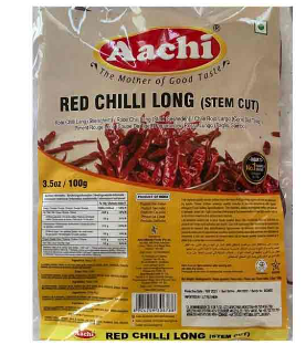 AACHI RED CHILLI LONG - 100G