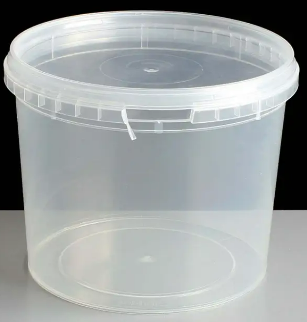 ALLI BHAVAN PLASTIC ROUND CONTAINERS WITH LID 800ML - 5PACK