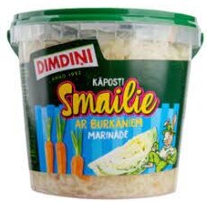 Sauerkraut In Marinade With Carrot "Smailie", Dimdini 900g (SOB)
