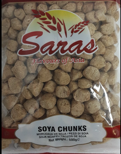 SARAS SOYA CHUNKS - 500G