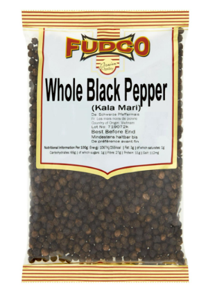 FUDCO WHOLE BLACK PEPPER (KALA MARI) - 700G